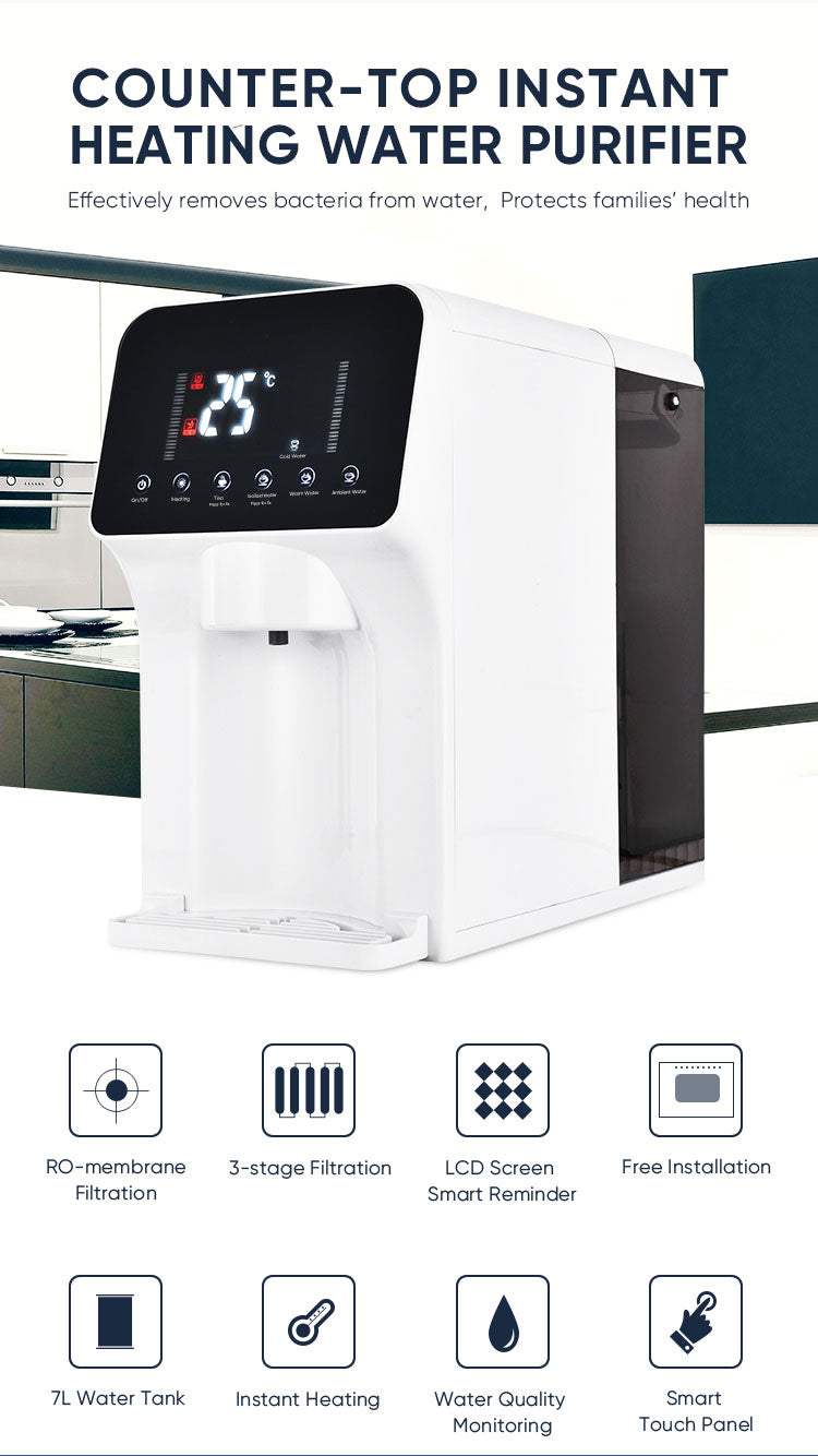 Countertop Ro Water Purifier Machine Room office Use Water Purifier & Dispenser YDA8002022