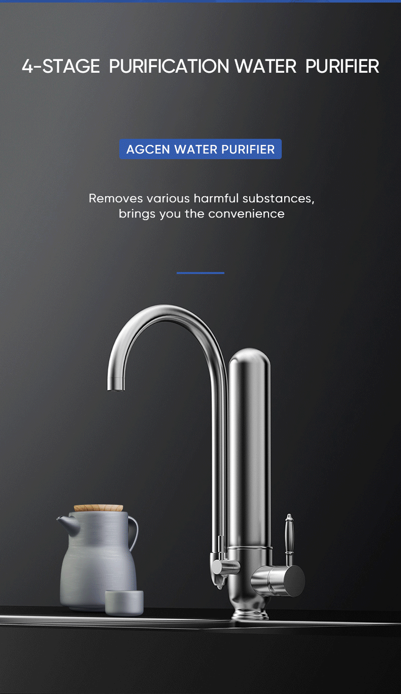 Stainless Steel Portable Tap Water Filter for Kitchen Household Faucet Water Filter YDV1-012022