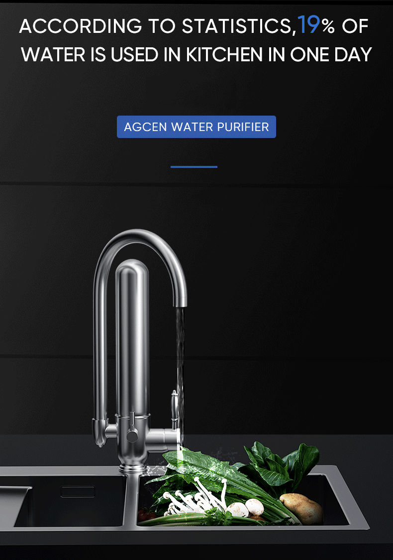 Stainless Steel Portable Tap Water Filter for Kitchen Household Faucet Water Filter YDV1-012022