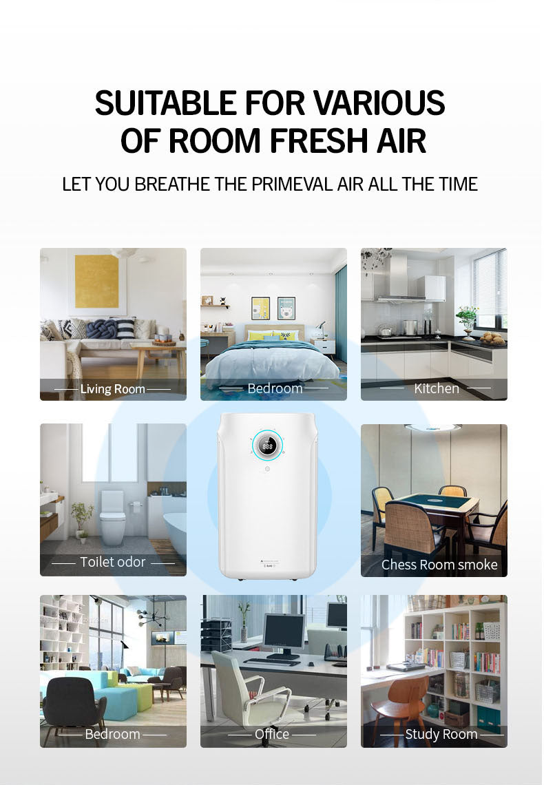 Air Purifier for Large Space House Household High Cadr Air Fresher & High Effective formaldehyde Removal Machine YDKJ700F-S82022