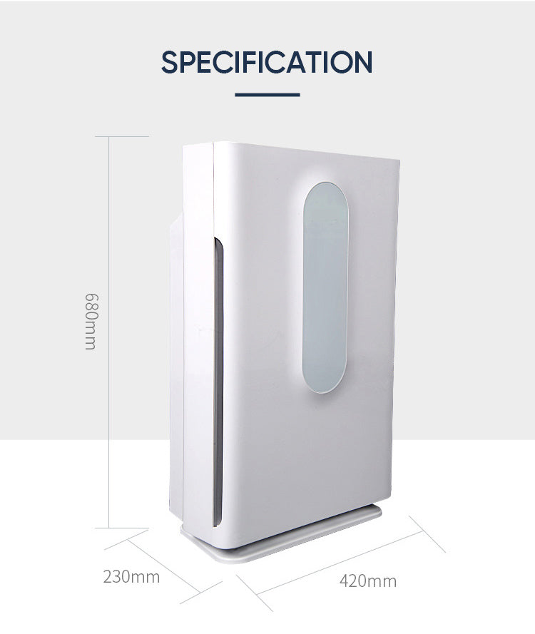 Smart Portable Air Purifier with Ture Hepa Filter & High Efficiency Activated Carbon Filter YDKJ450F-V6102022