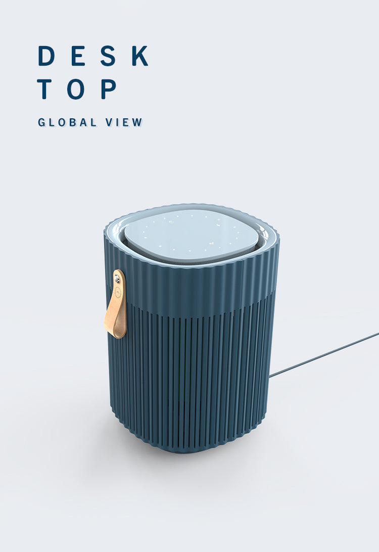 Quadrate Portable Desktop Air Purifier for Babyroom with H13 True HEPA Filter YDKJ150-D08-32022