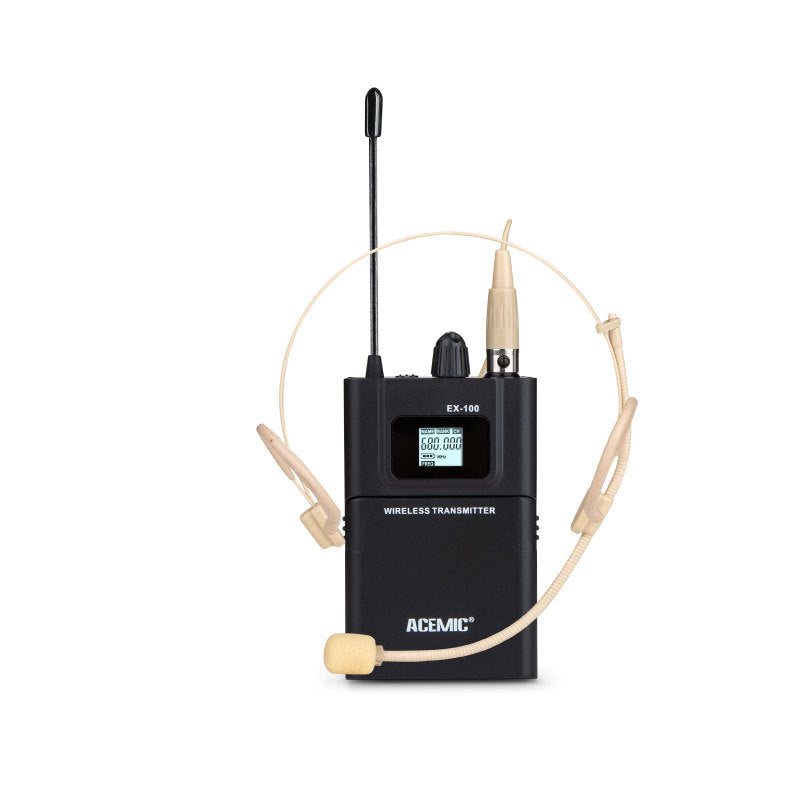 UHF FM True Diversity Wireless Headset Microphone Hosting Stage Performance Headset Microphone