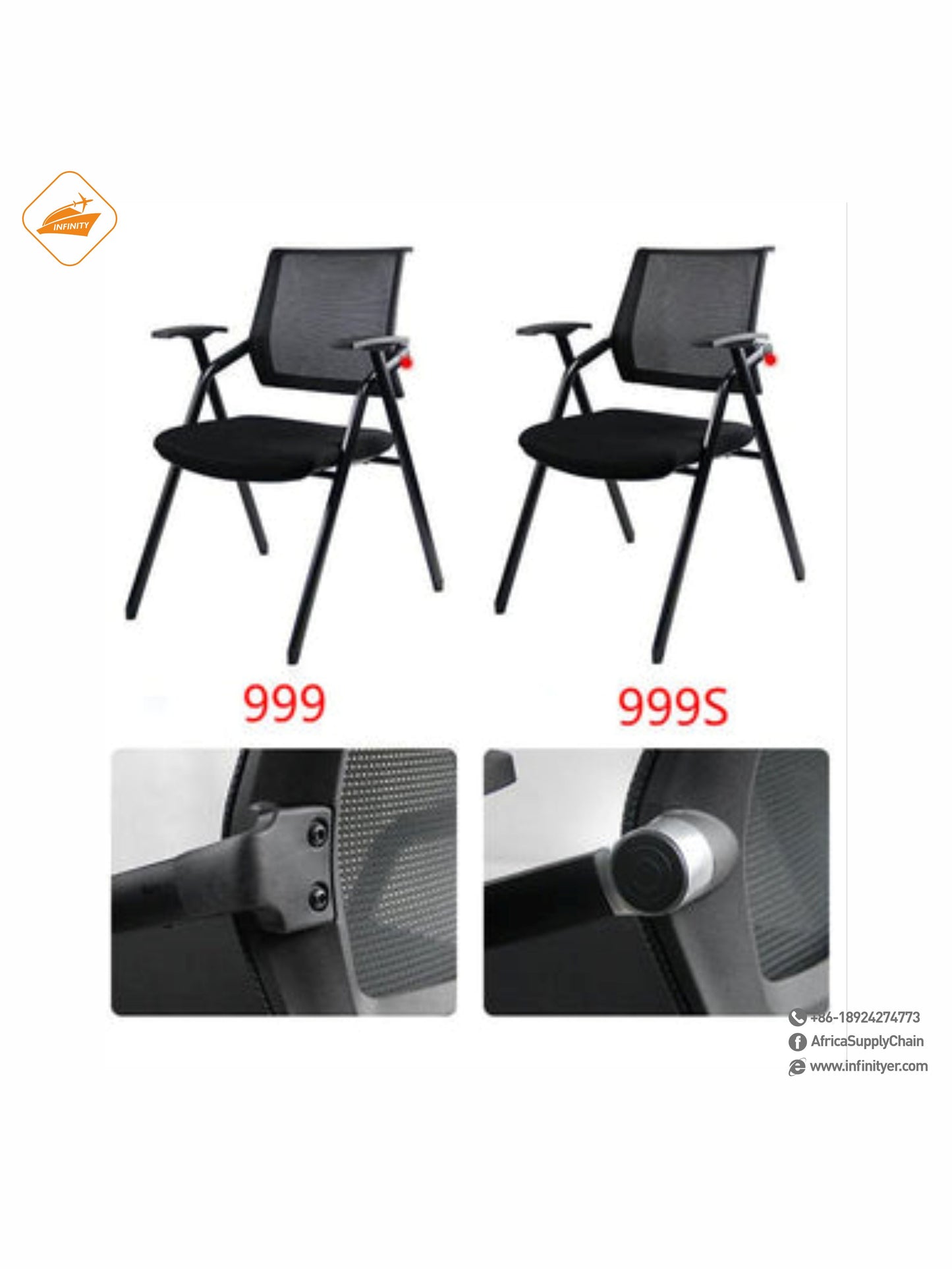 999S-A Meeting Chair with Writing Board