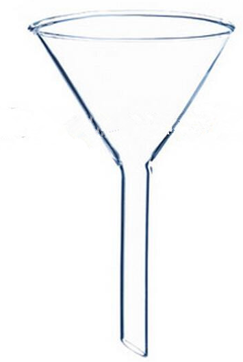 Lab Glassware boro 3.3 glass funnel short stem