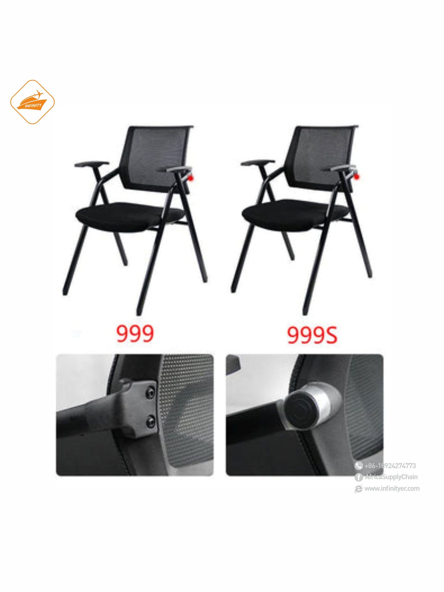999-2 Meeting Chair with Writing Board