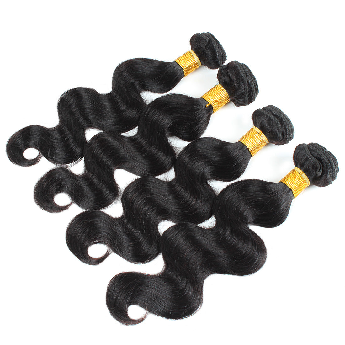 7A Non-Remy Hair Natural Black Color Human Hair Extension Hair Bundles ,Original Brazilian Hair