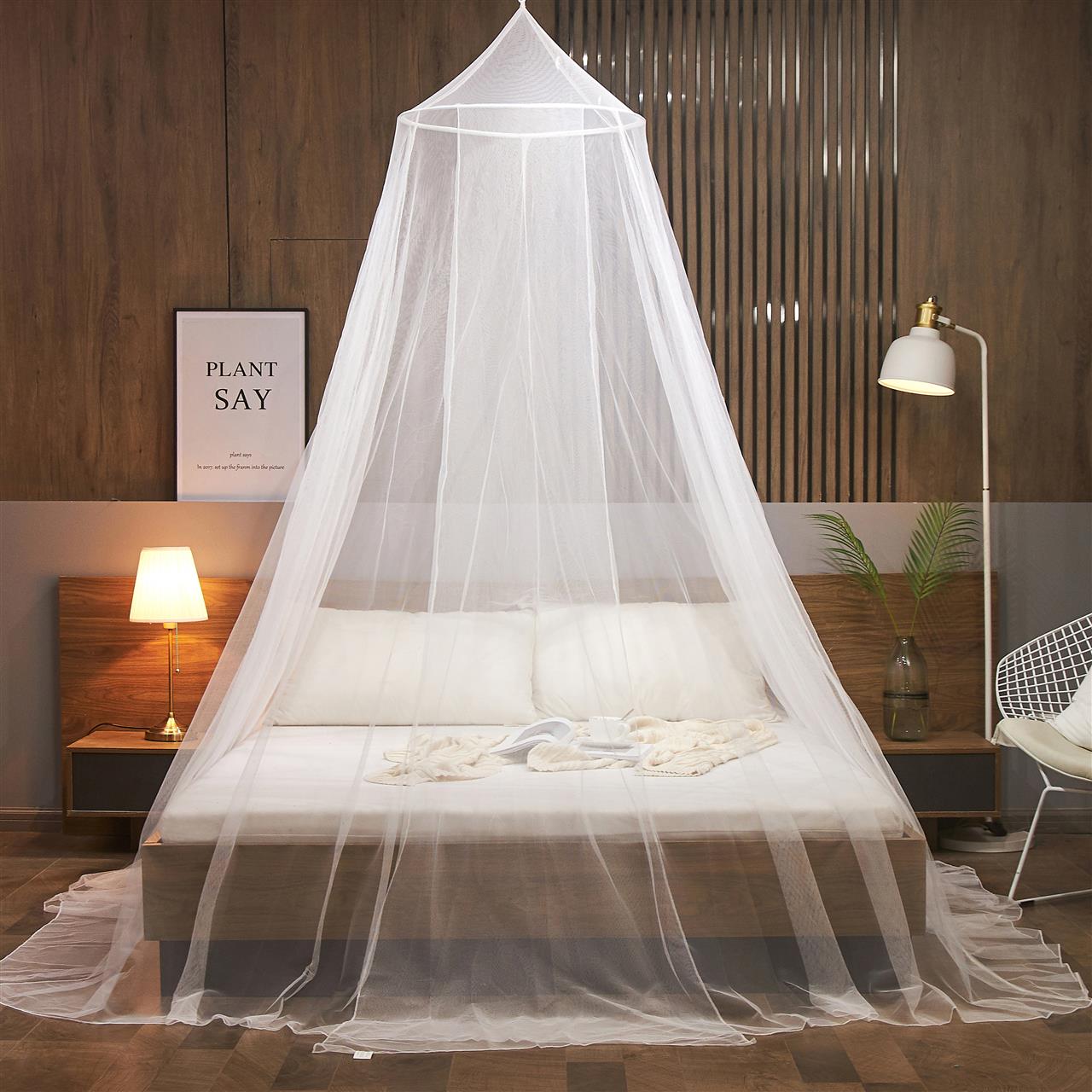 2.Polyester material.Round  treated mosquito net