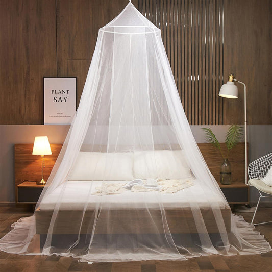 2.Polyester material.Round  treated mosquito net