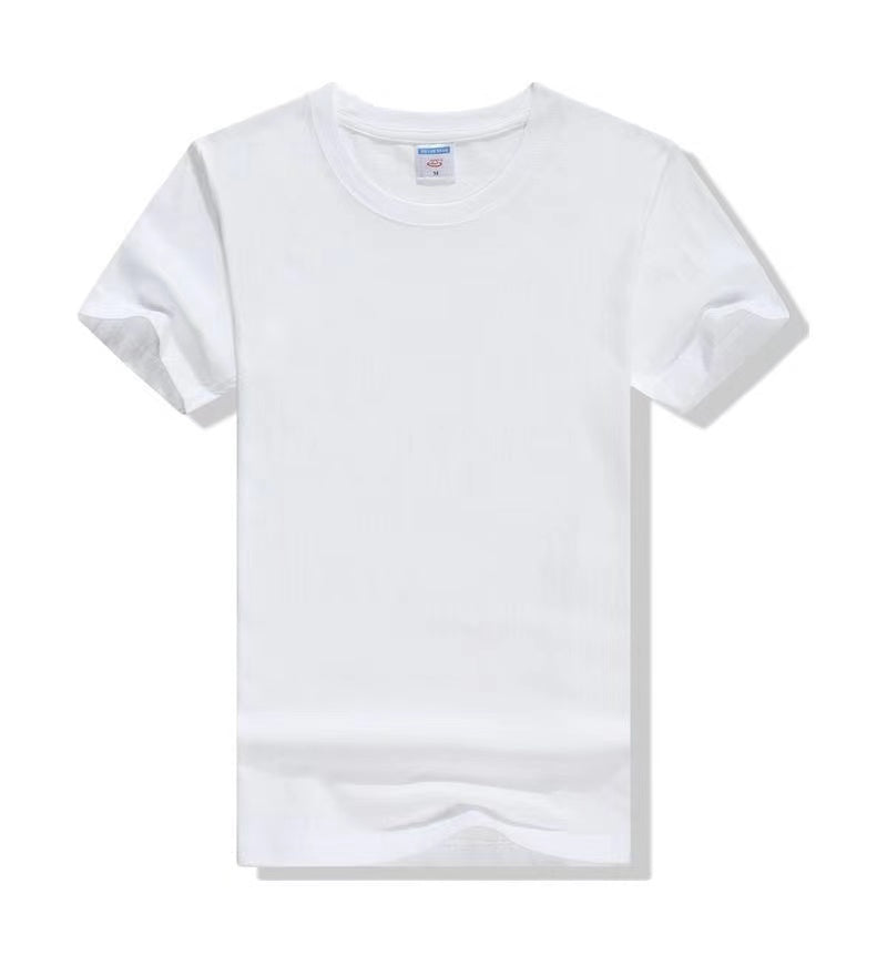 Cotton t-shirt custom logo round neck short-sleeved corporate work clothes printing class clothes party clothes advertising cultural shirts diy