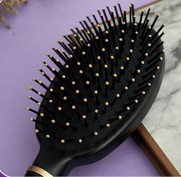 Curved Brass Hair Stretching and Straightening Comb