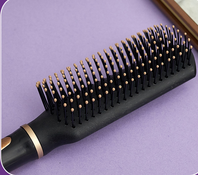 Curved Brass Hair Stretching and Straightening Comb