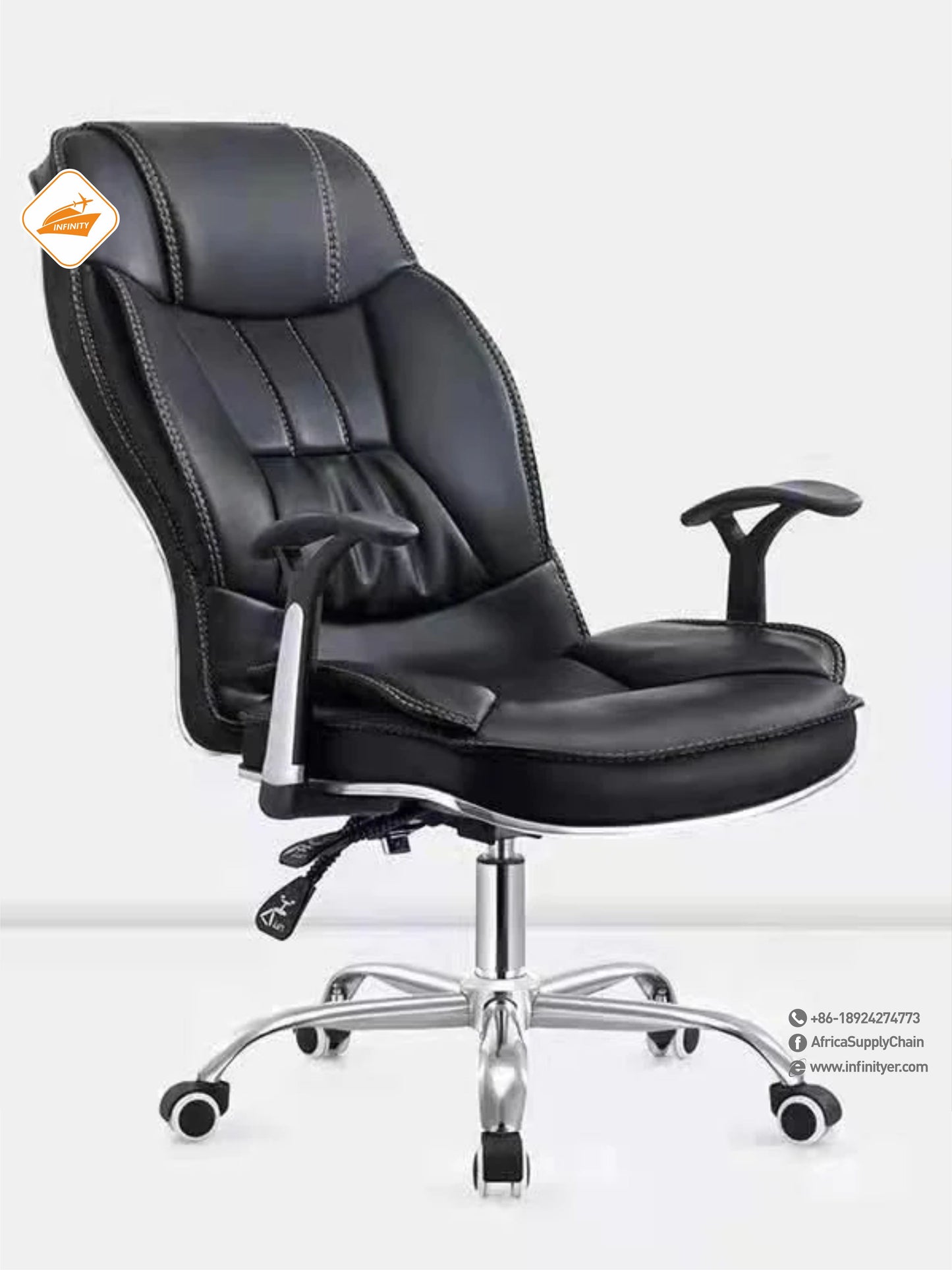 Mesh office chair with wheels