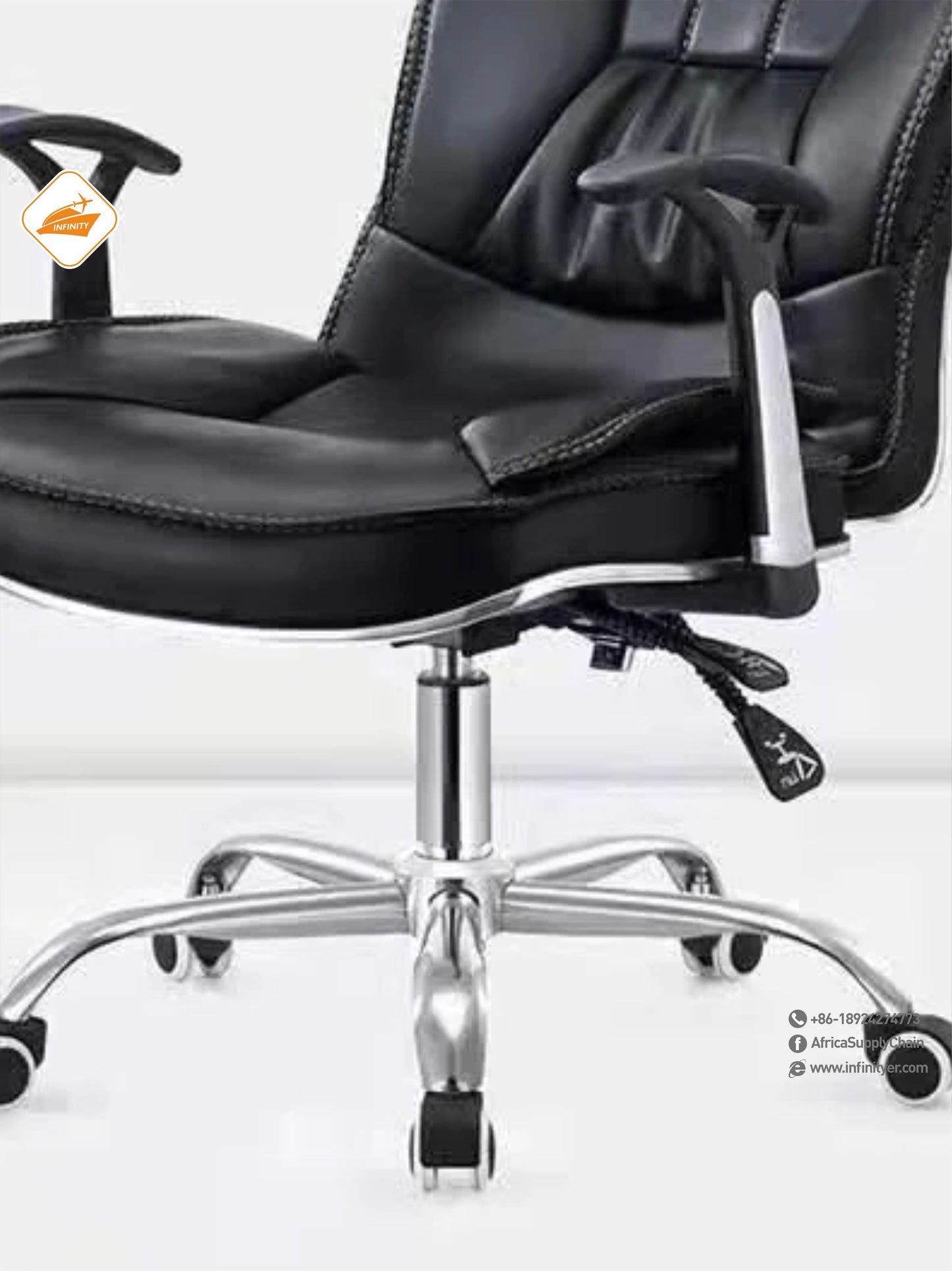 Mesh office chair with wheels