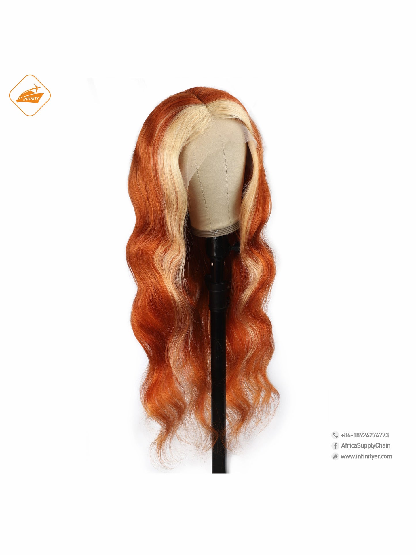 lace wig 13*4 新款色发 Ginger挑染613-body