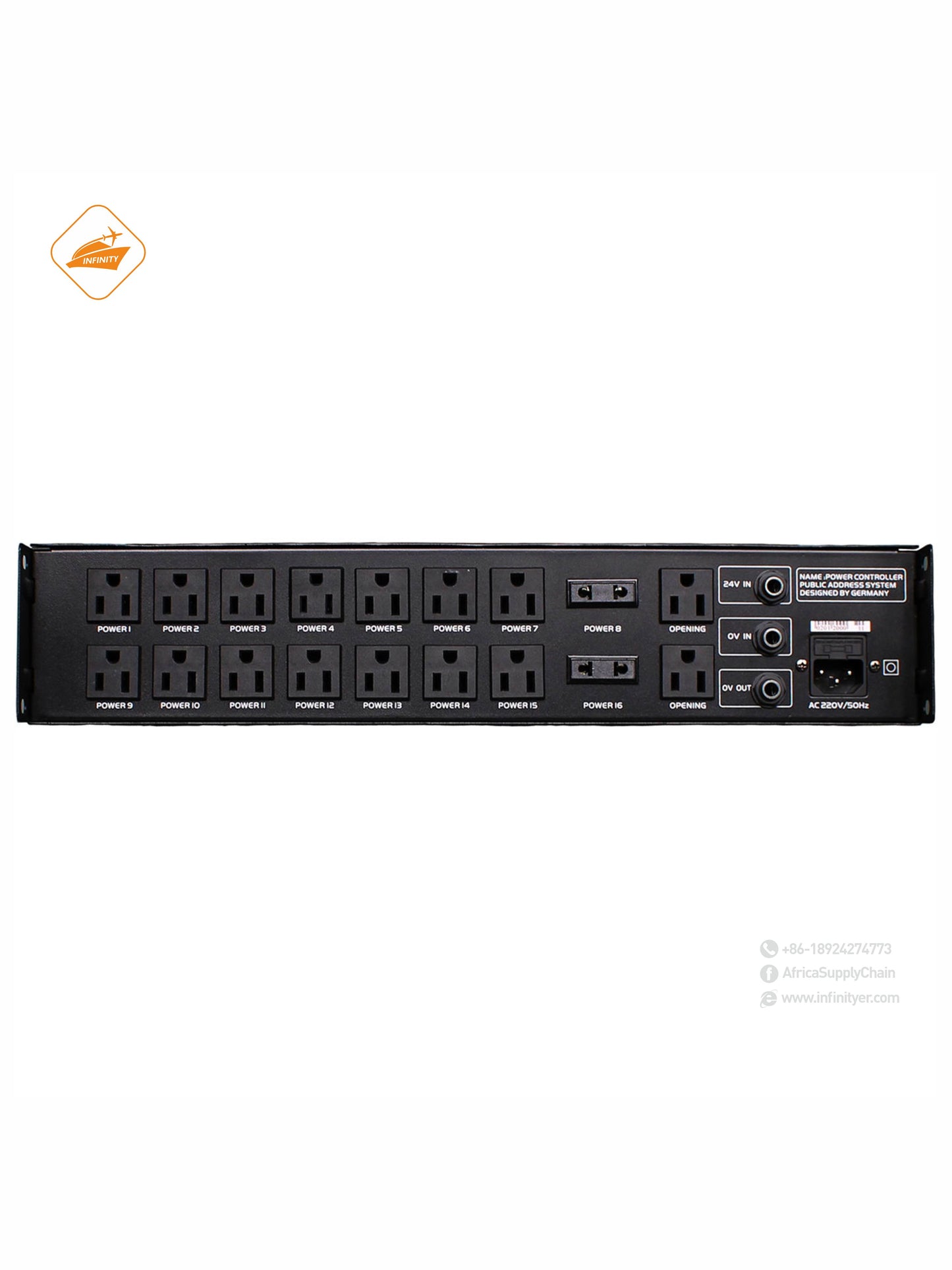 OBT-8080 PA System Peripheral Device Power Timing Sequence Controller with 24V Fire Signal Input Controller