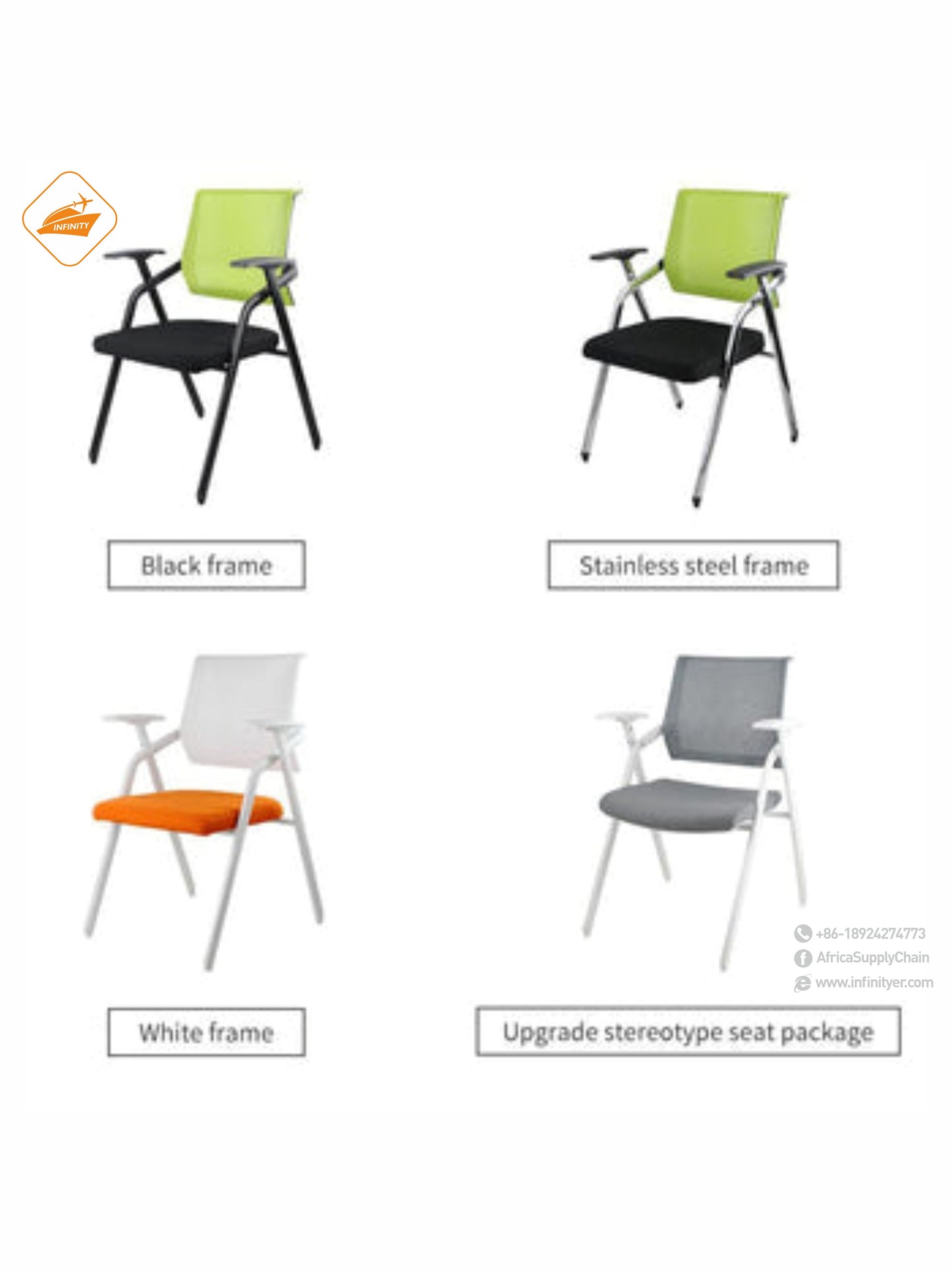 999-2 Meeting Chair with Writing Board