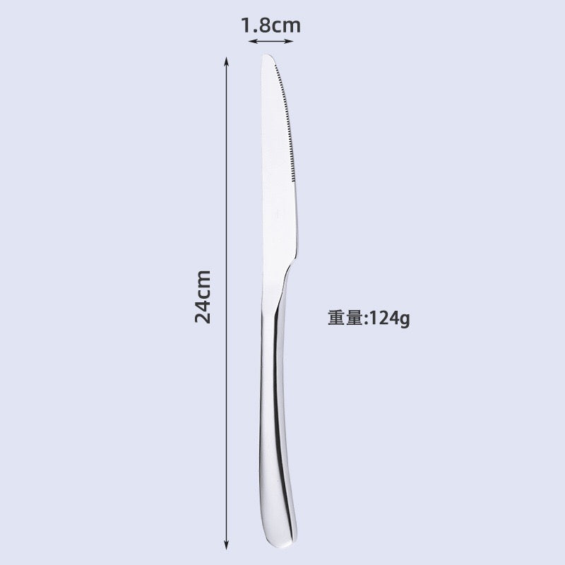 Stainless Steel Western Food Knife Fork Spoon