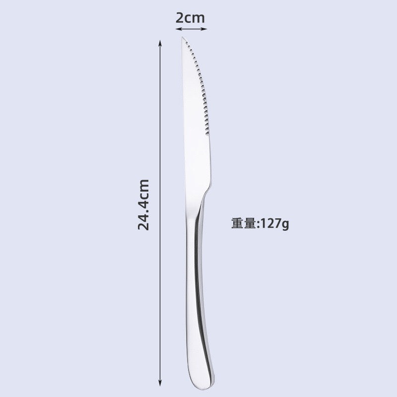 Stainless Steel Western Food Knife Fork Spoon