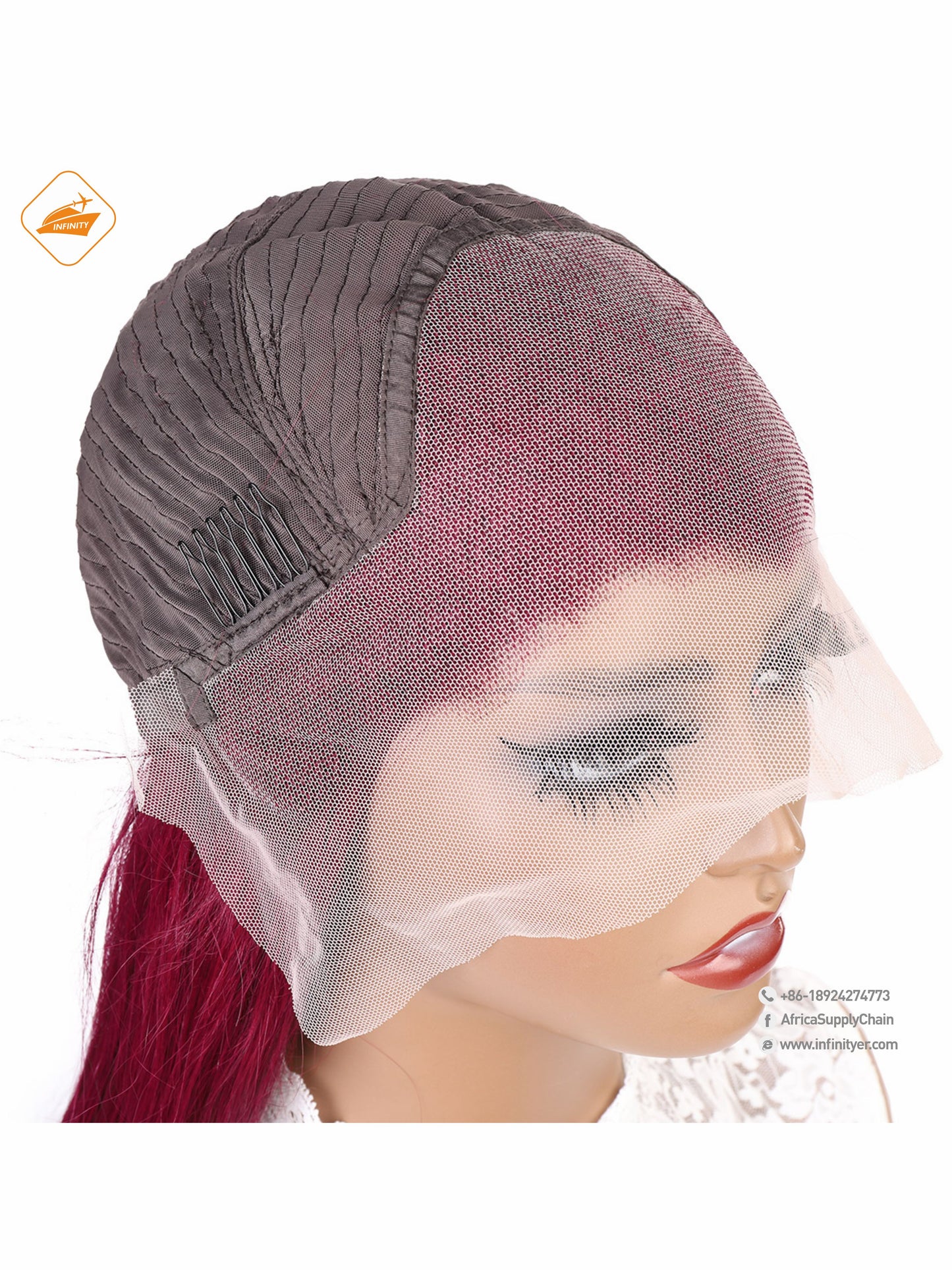 lace wig 13*4 新款色发 99J# 直条