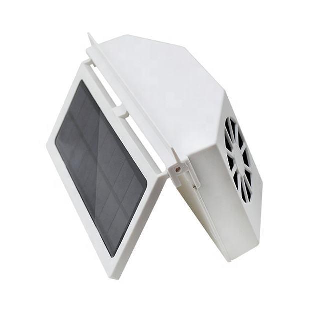 Fresh air solar powered car windows fans