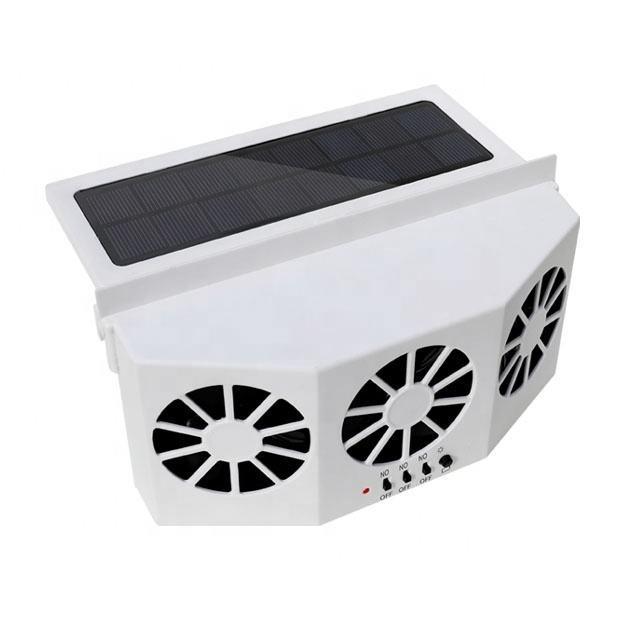 Fresh air solar powered car windows fans