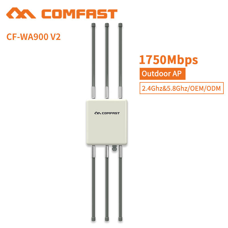 COMFAST CF-WA900 V2 1750Mbps 2.4G & 5G Firewall 5G Wi-Fi 802.11ac Outdoor Wireless AP with POE Adapter