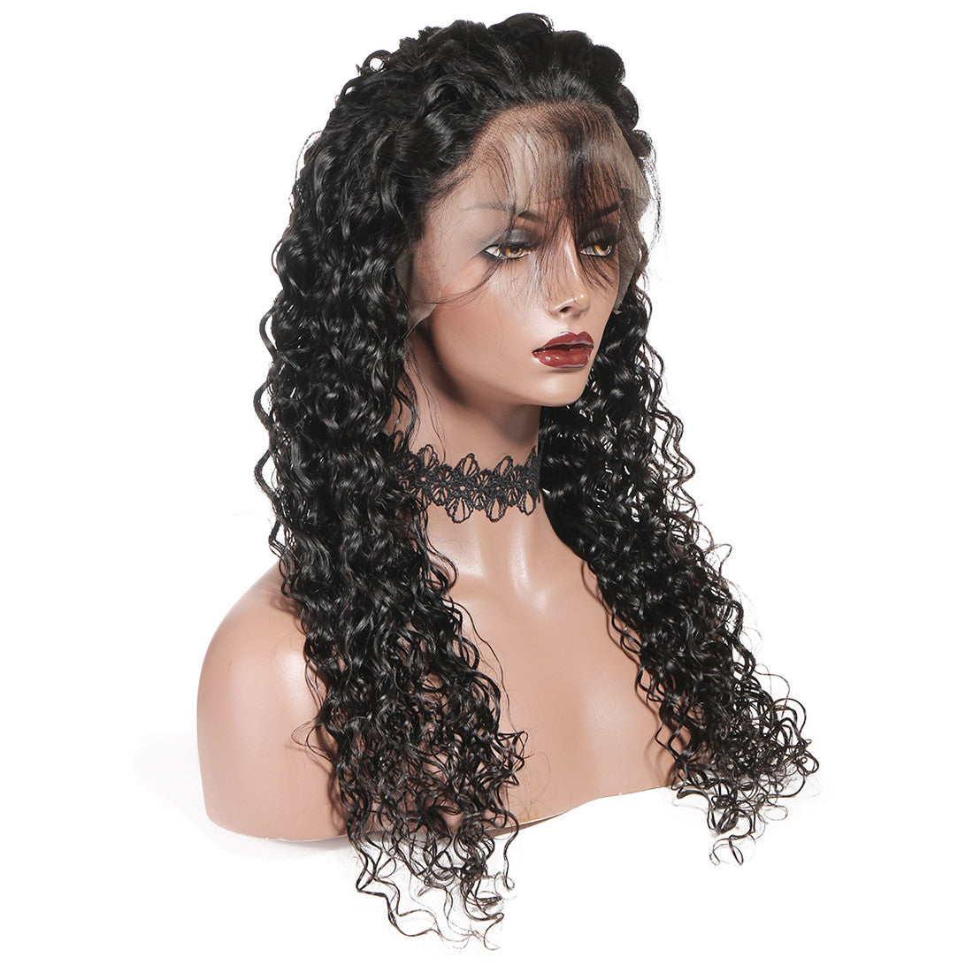 4*4 Closure Human Hair Lace Wig Raw Brazilian Human Hair Water Wave for Black Women