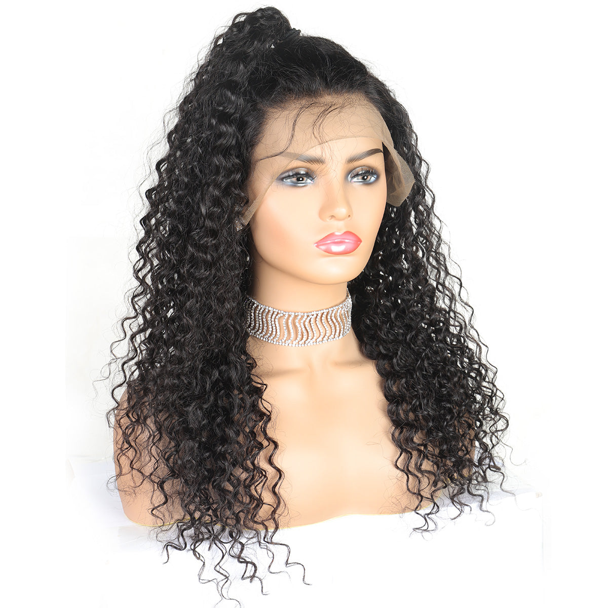 4*4 Closure Human Hair Lace Wig Raw Brazilian Human Hair Kinky Curly for Black Women