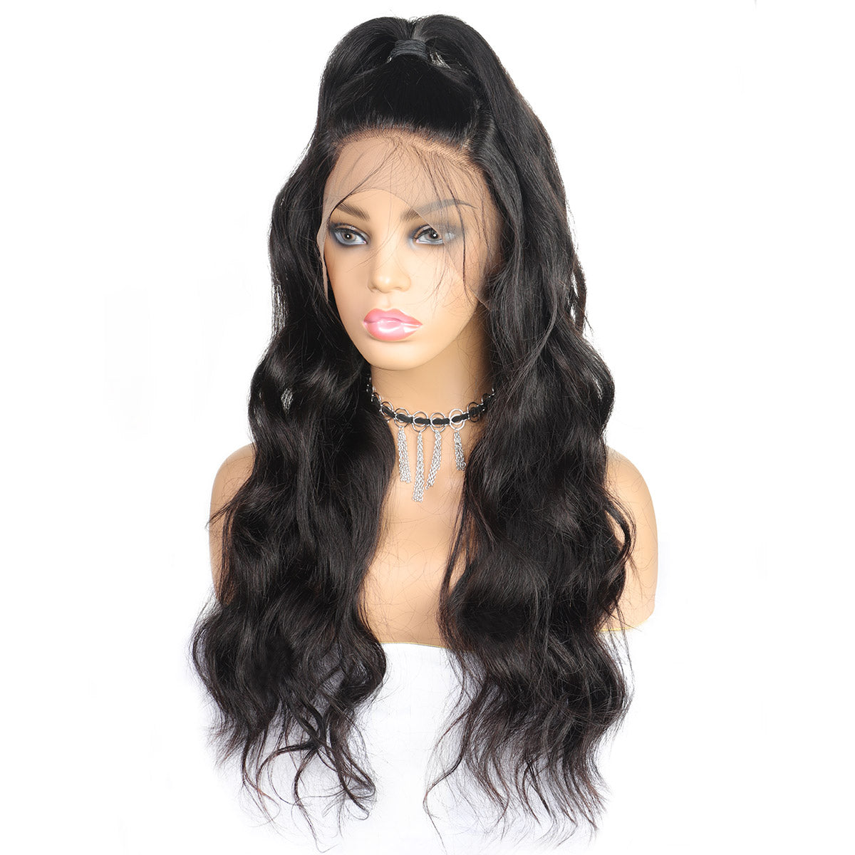 4*4 Closure Human Hair Lace Wig Raw Brazilian Human Hair Body Wave for Black Women