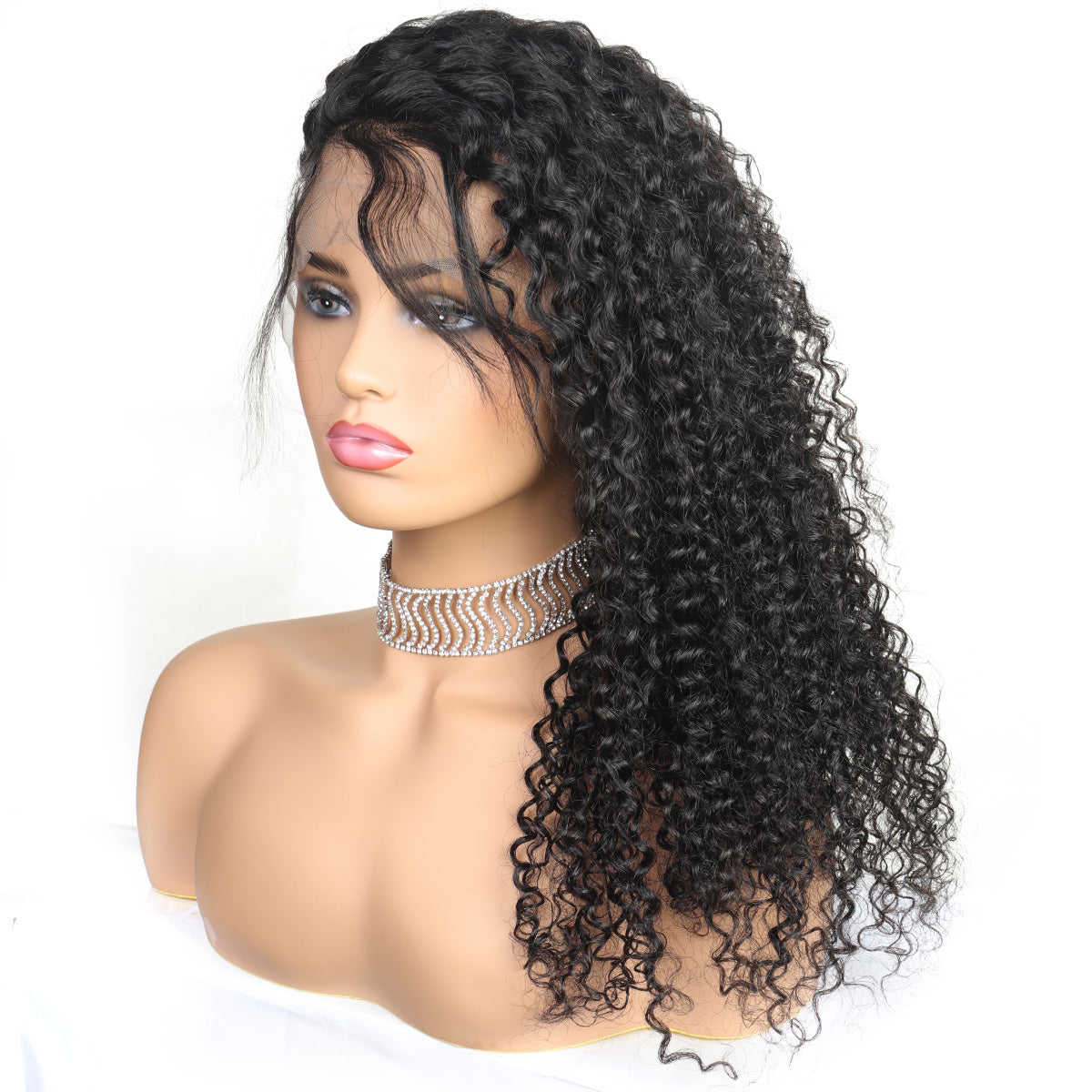 4*4 Closure Human Hair Lace Wig Raw Brazilian Human Hair Kinky Curly for Black Women