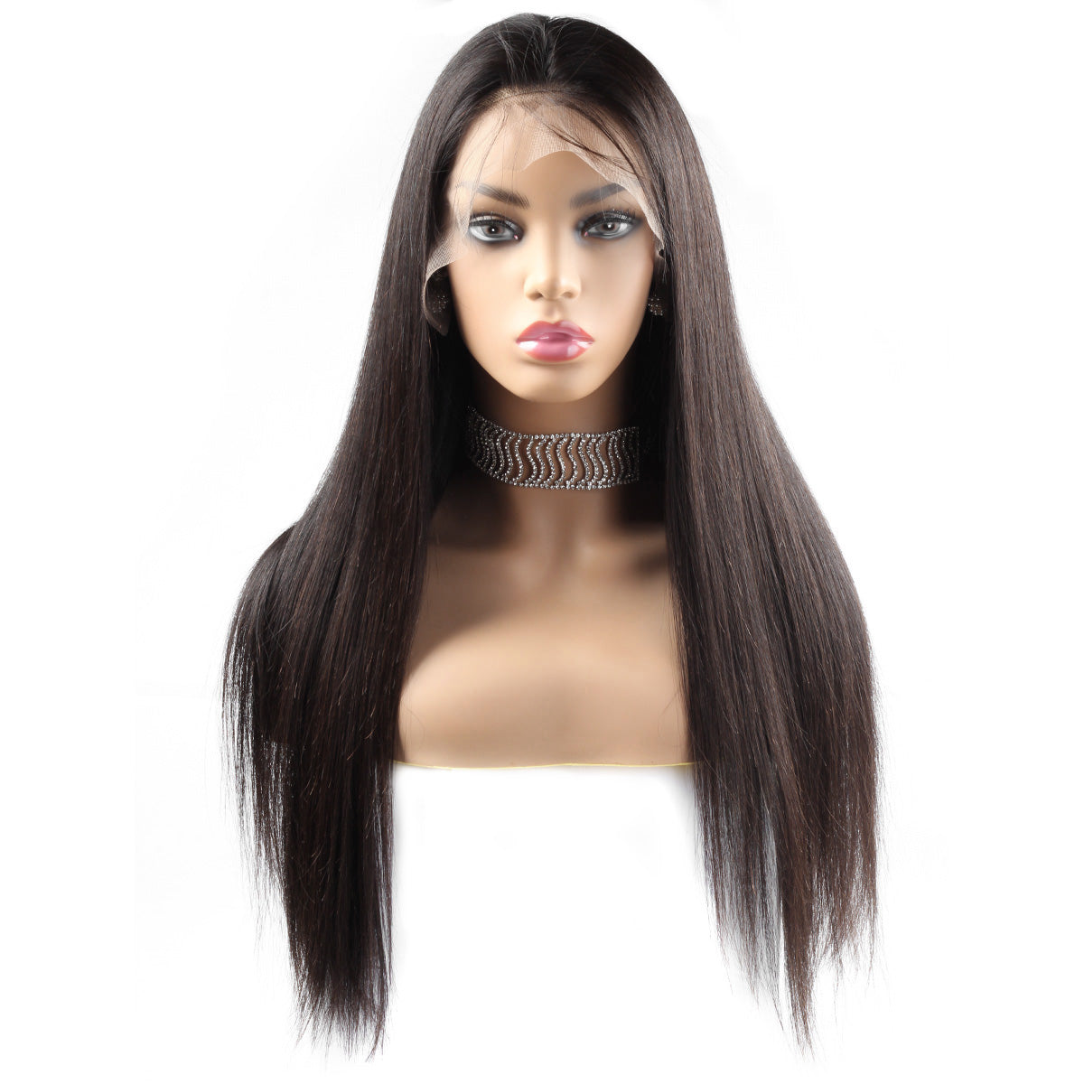 4*4 Closure Human Hair Lace Wig Raw Brazilian Human Hair Straight for Black Women