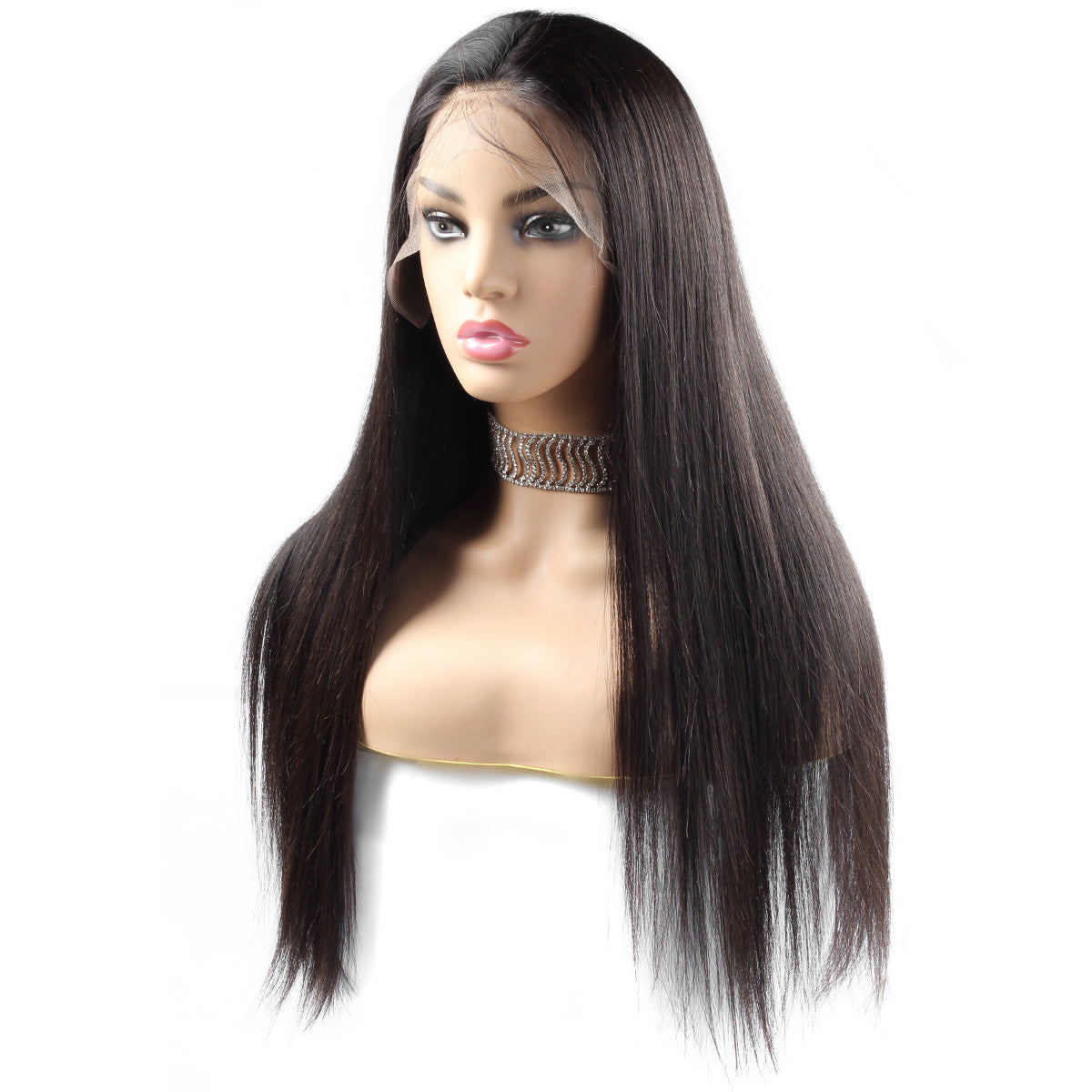 4*4 Closure Human Hair Lace Wig Raw Brazilian Human Hair Straight for Black Women