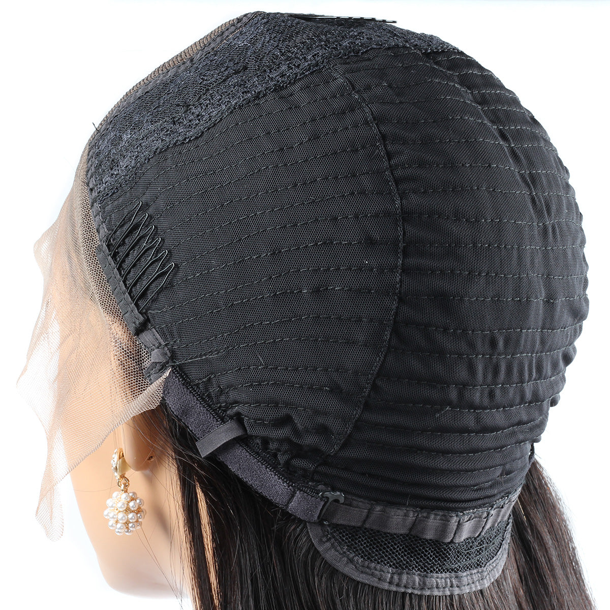 4*4 Closure Human Hair Lace Wig Raw Brazilian Human Hair Straight for Black Women