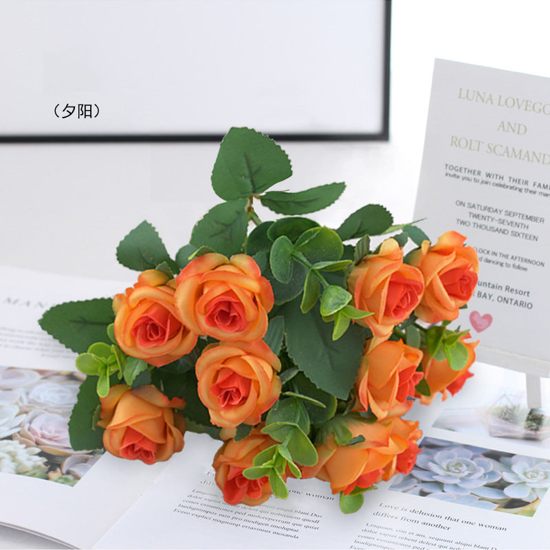 Simulation Rose Wedding Bouquet Wedding Home Decoration