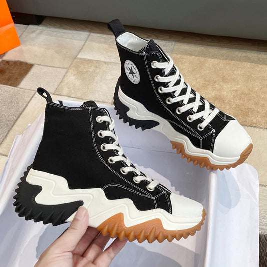 Women's Casual Platform Shoes High Top Canvas Shoes