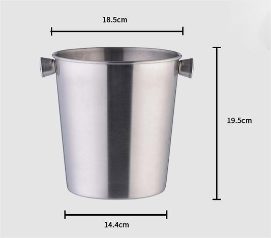 3.8L stainless steel insulation large ice bucket