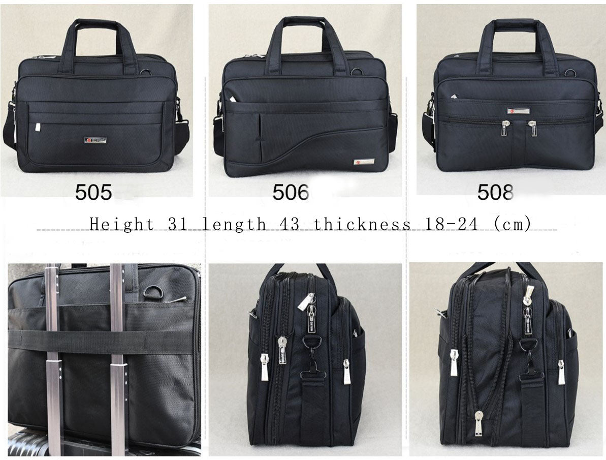 508-Portable Business Bag Multifunctional Handbag Laptop Bag