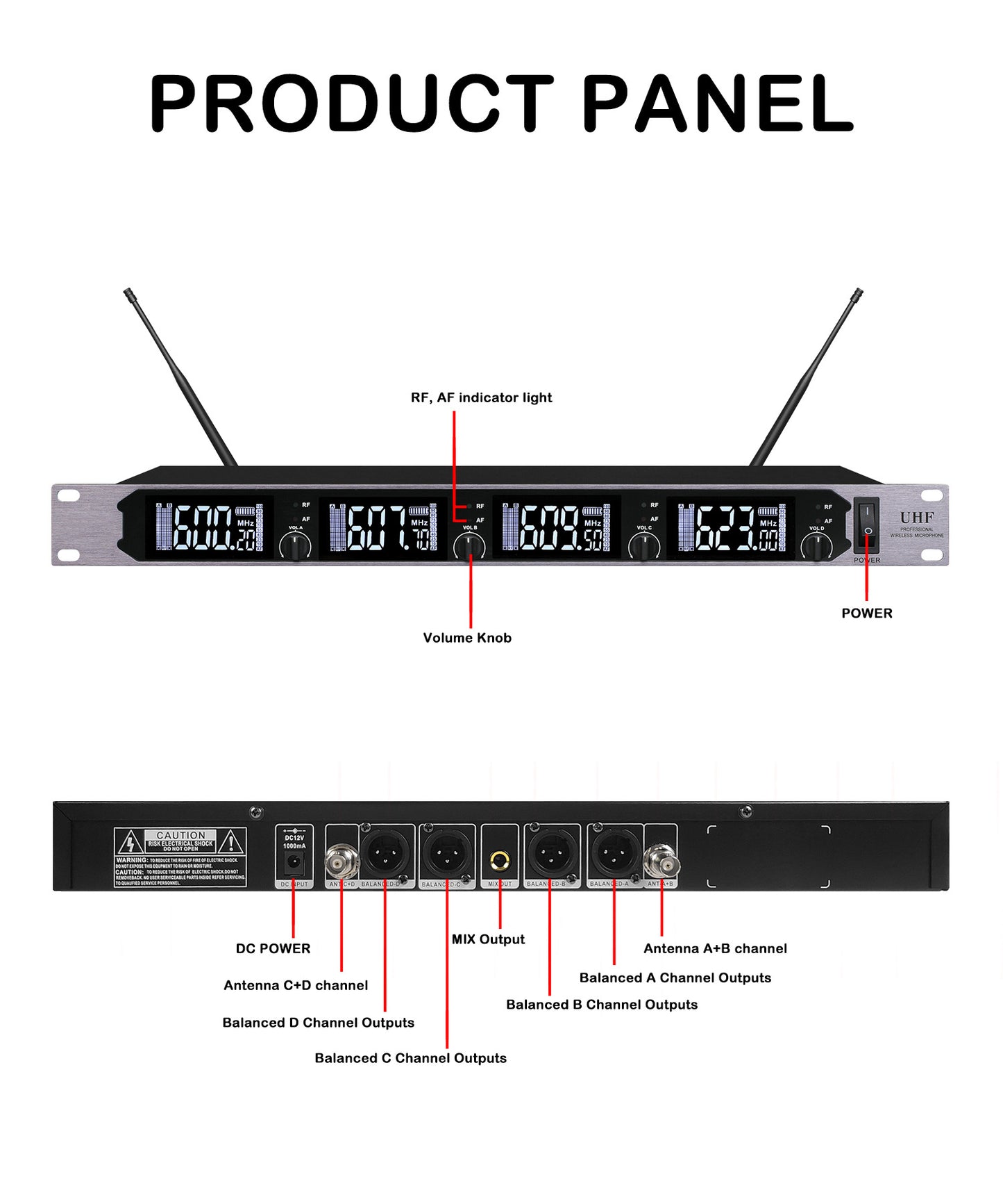 One Drag Four Wireless Microphone Microphone Stage Performance Conference Handheld Microphone Gooseneck Microphone