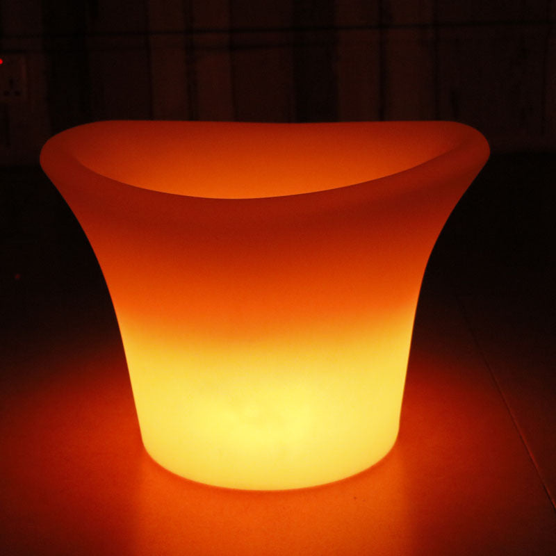 Led Luminous Ice Bucket Outdoor Restaurant Bar Ktv Waterproof Rechargeable Plastic Ice Wine Bucket