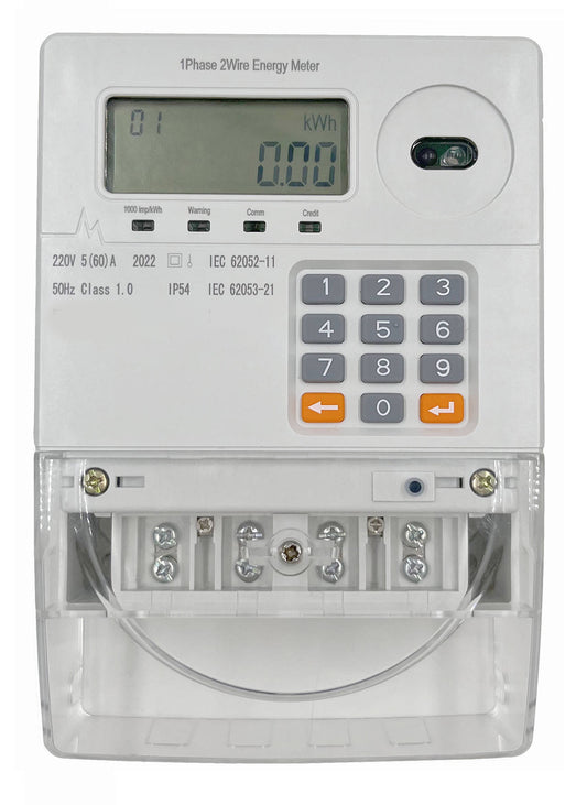 STS Prepaid Keypad Single Phase Energy Meter (LORA-RF)