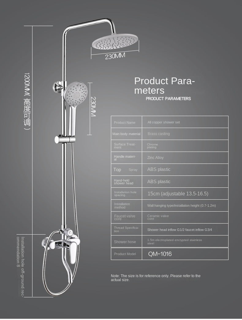 Bathroom Shower Set Bathroom Household Nozzle Pressurized Shower