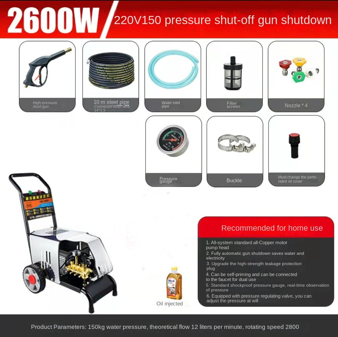 High Pressure Washer 220V / 380V Water Pump Car Washing