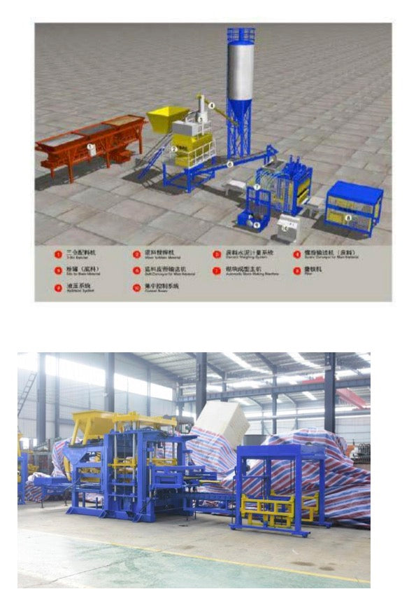 Fully automatic unburned brick machine production line