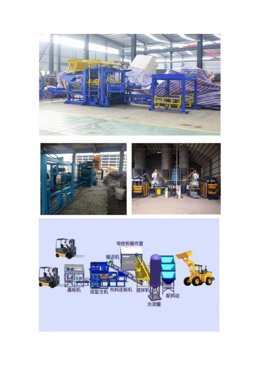 Fully automatic unburned brick machine production line