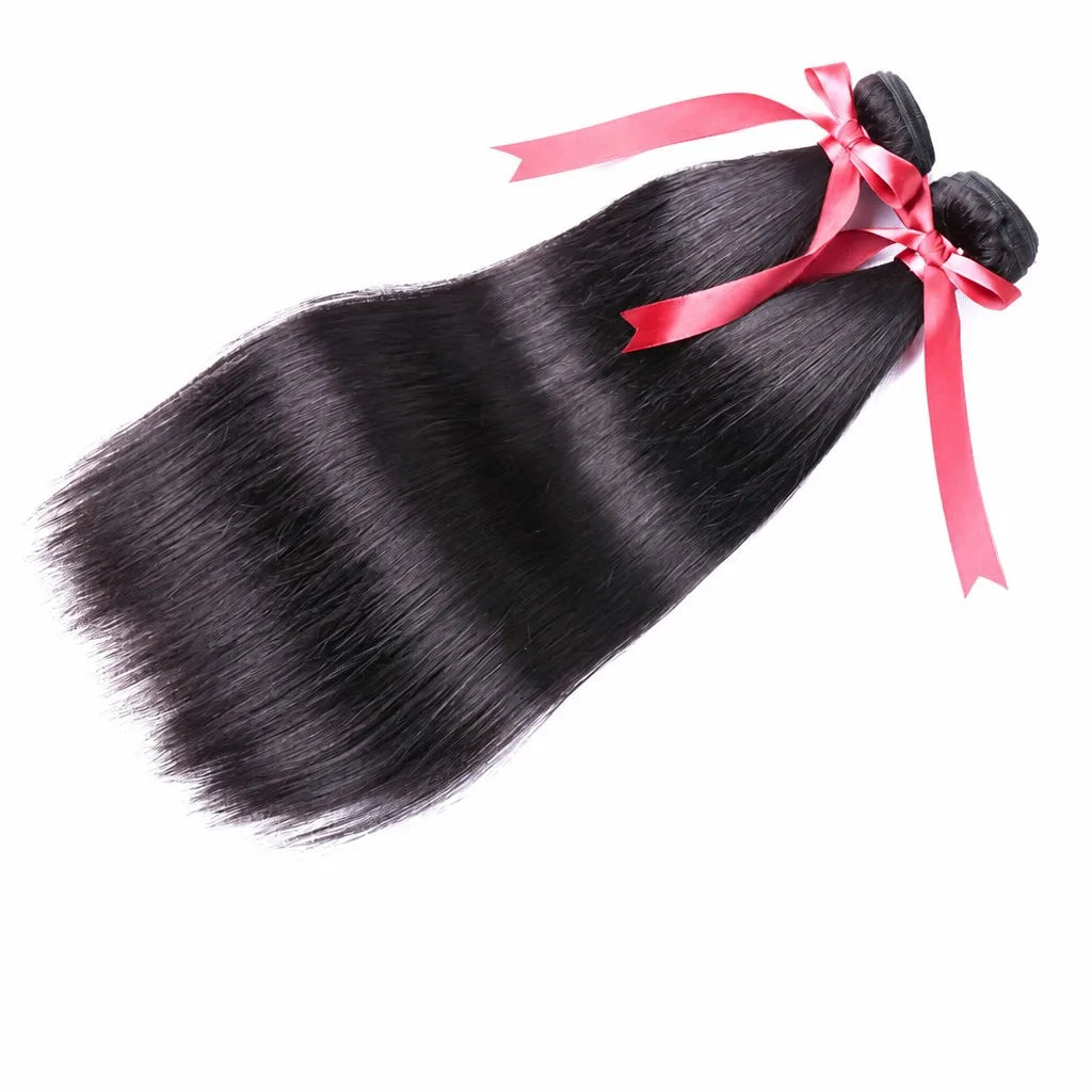 16 inch human hair weft brown - two bundles