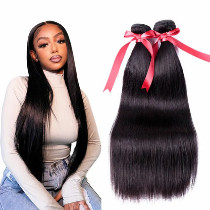 16 inch human hair weft brown - main product view