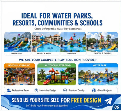 Commercial Water Park Kids Water Playground Water House With Slide and Interactive Spray Features