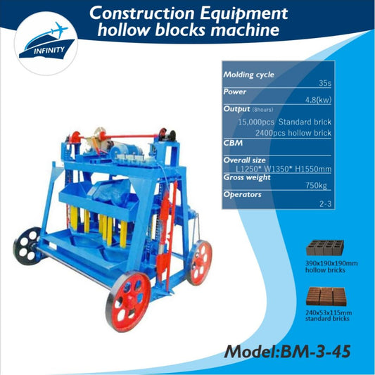 Large mobile brick machine