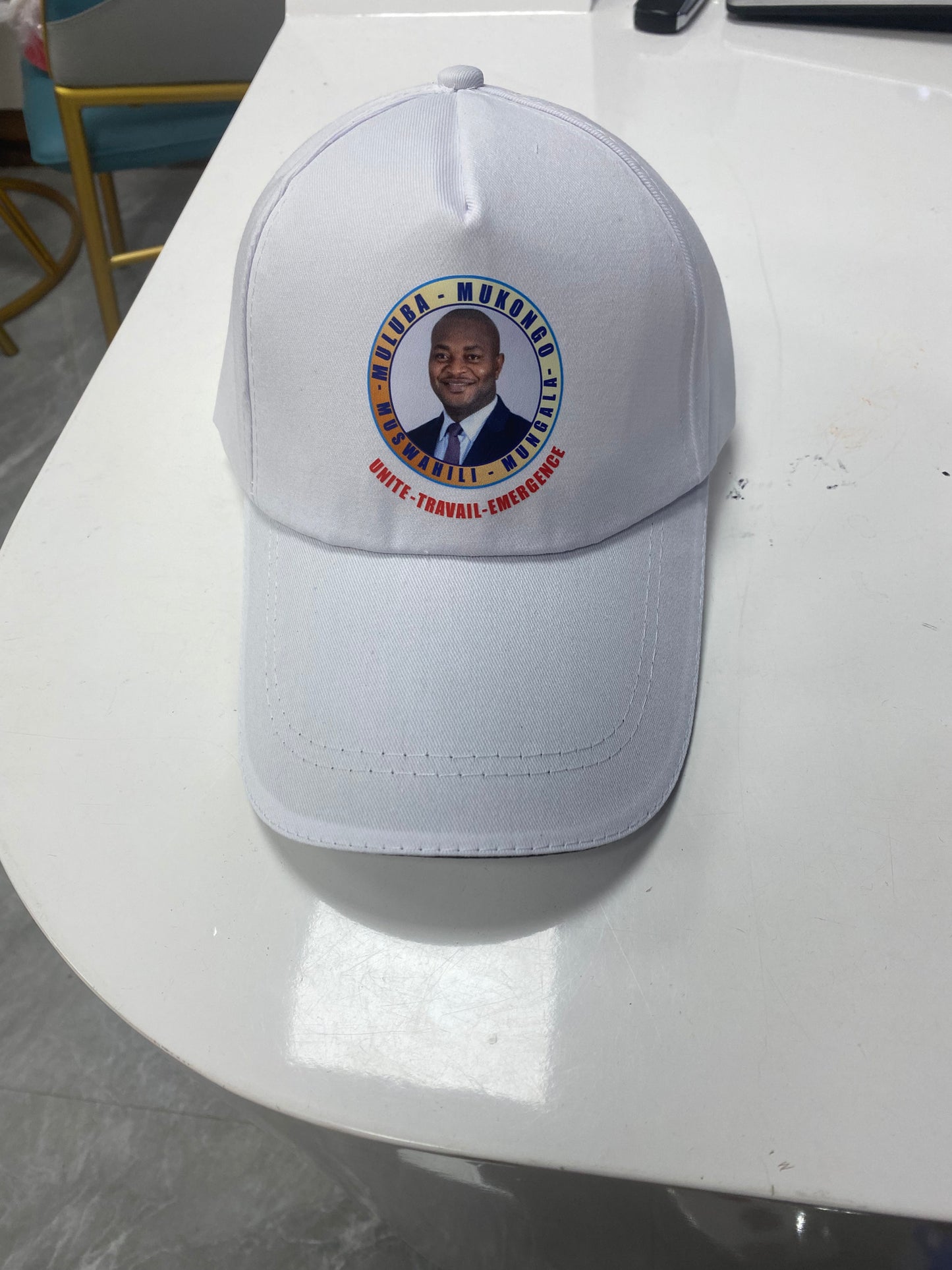 Fine Twill Peaked Cap Adjustable Cap Custom Logo Suitable for African Election Men and Women